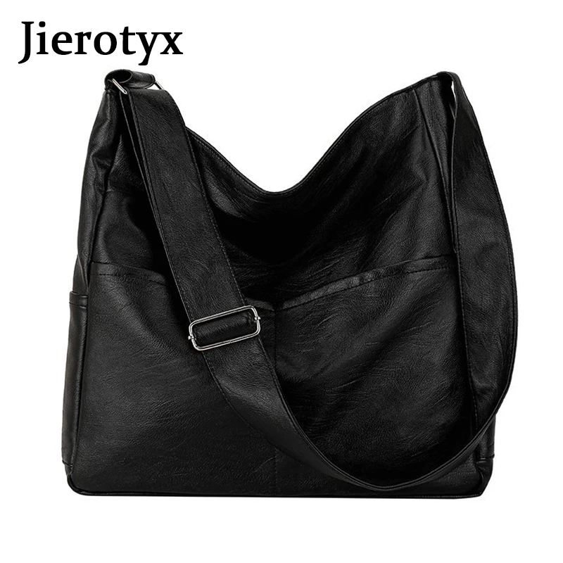 

JIEROTYX Luxury Hobos Women Bags Shoulder Bag Fashion Leather Soft Strap Casual Shoulder Bag Chic Crossbody Bag Wholesale