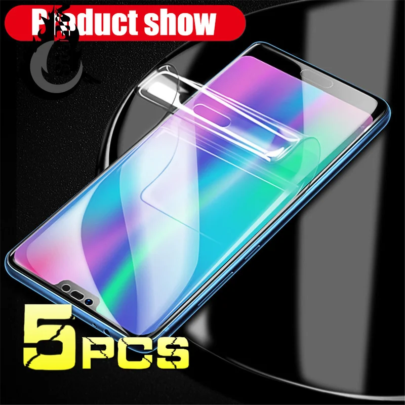 

5 PCS Hydrogel Film for Huawei P Smart 2019/plus/2020/Z/s Screen Protector Huawei P Smart Plus 2019/2020/2021 Screen Protector