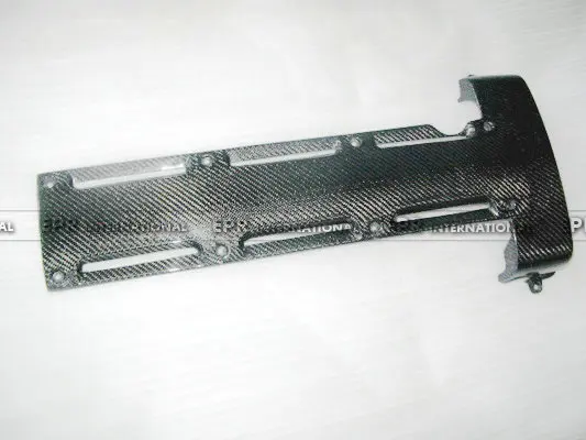 Стайлинг автомобиля чехол из настоящего углеродного волокна для двигателя