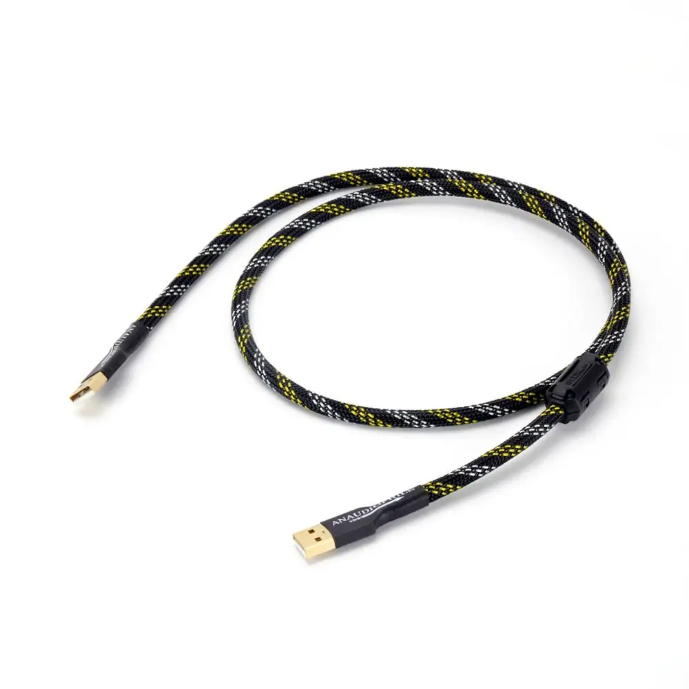 Hi Fi USB кабель Тип A штекер 4N OFC аудио данных видео для DAC компьютерный ноутбук