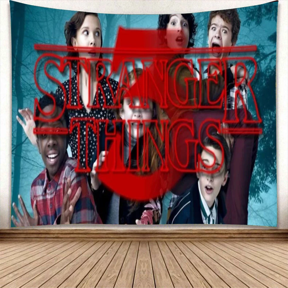 Высокое качество аниме Stranger напечатанные вещи настенный подвесной занавес