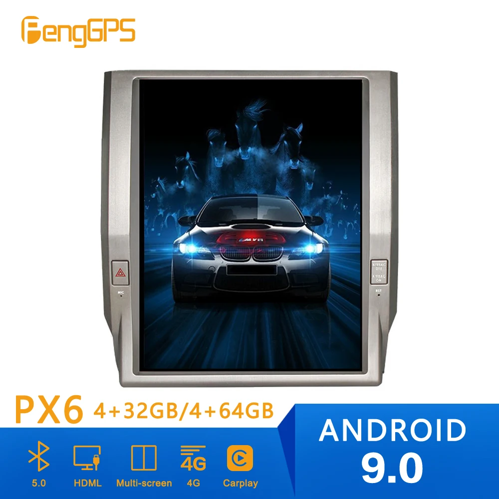 

Автомобильный DVD-плеер Tesla, Android 9 PX6, 4 Гб, GPS-навигация для Toyota Tundra 2014 + головное устройство, мультимедийный плеер, радиоприемник