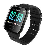 new a6 smart watch for man waterproof smart bracelet bluetooth compatible wristband heart rate monitor sports fitness band watch