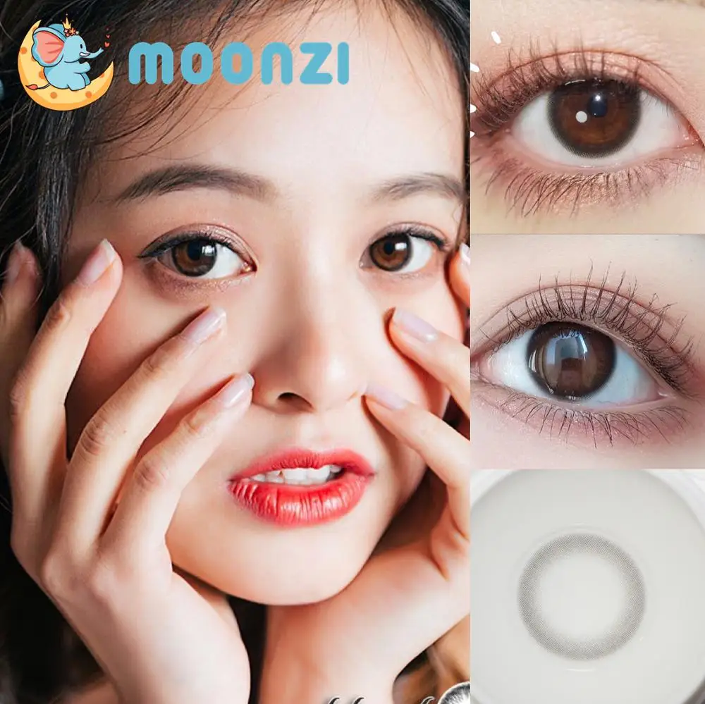

MOONZI Little warm black exclusive unique contact lens small beauty Pupil Colored Contact Lenses for eyes Myopia prescription