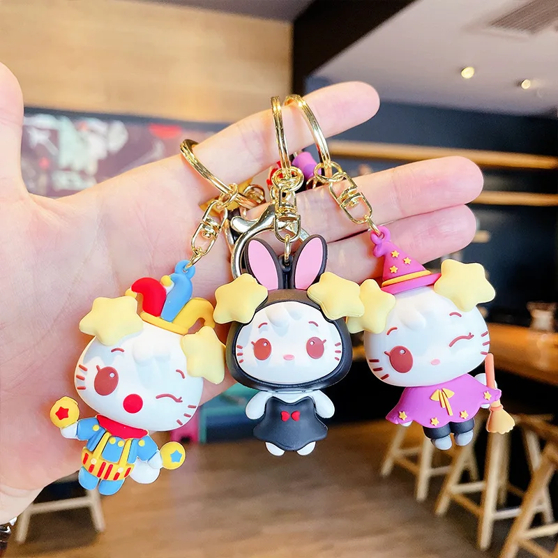 

Genuine Cartoon Lucky Cat Sweet Lolita Boudoir Doll bag Pendant Lovely Lovers Key Chain Wholesale