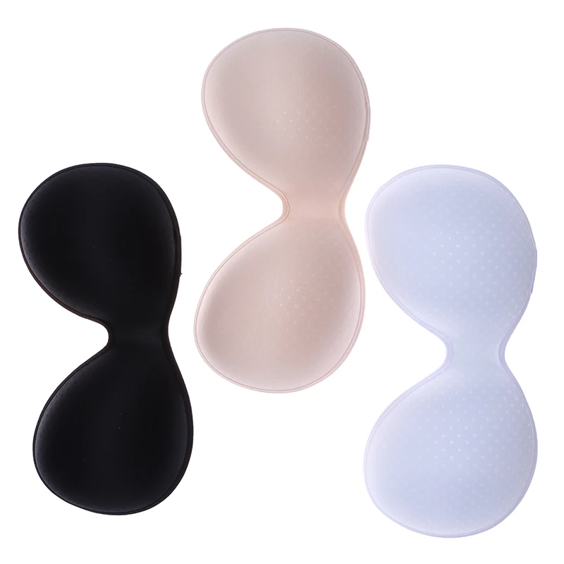 

1 Pair Women breathable Swimsuit Pad Insert Breast Bra Enhancer Push Up Bikini Padded Inserts Chest Invisible Pad