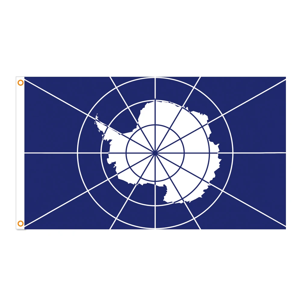

90×150cm Blue AQ Antarctica Flag for Rooms Decoration Antarctic Territories Antarctique Banner