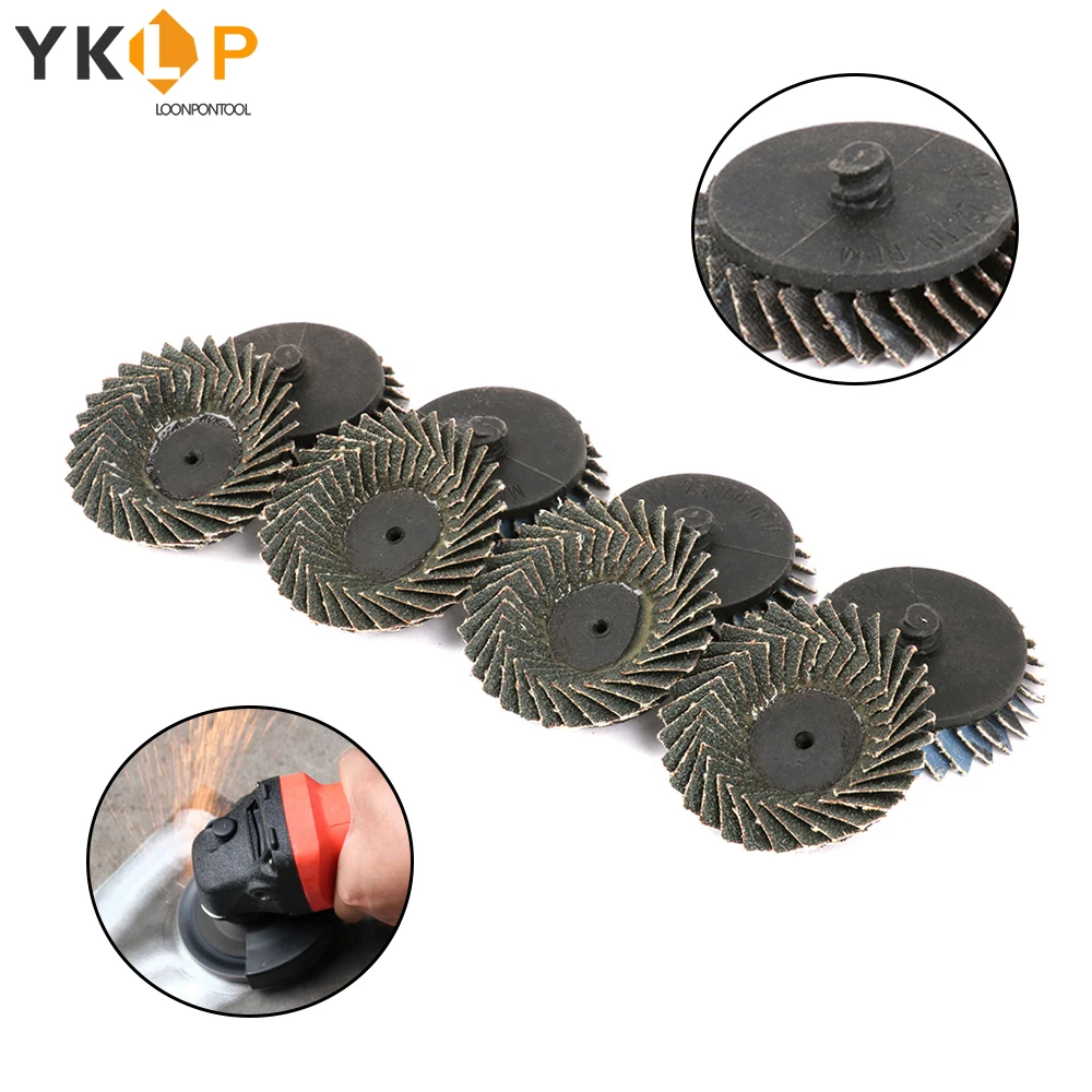 Абразивный откидной диск типа R Roloc 5 шт. 2 дюйма 60 # шлифовальный с резьбовым