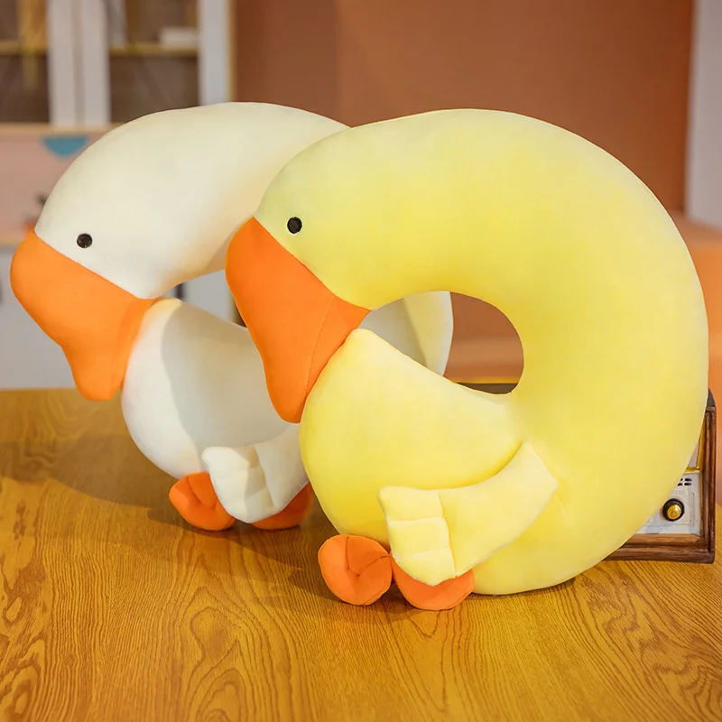 

35cm × 35cm Q Version Lovely Duck Bib Plush Animal Toy Children's Girlfriend Gift Office Work Sleep Pillow