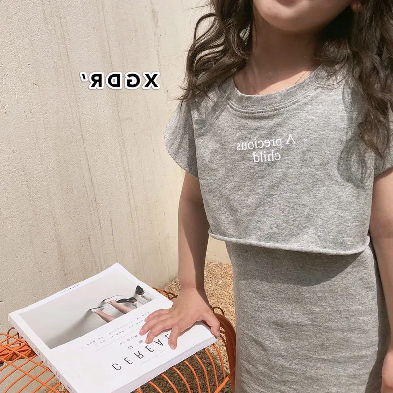 Летний комплект одежды для девочек 2 7 лет 2020 детей из предметов футболка с