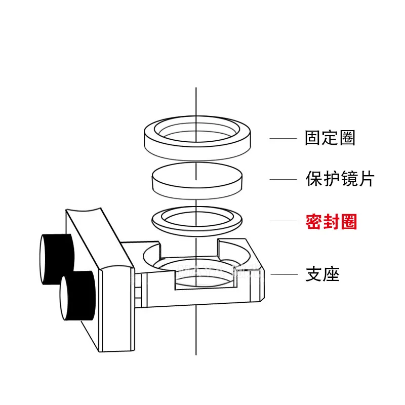 

Fiber Laser Cutting Head Protects the Lens Sealing Ring, the Pan Seals the Metal Gasket