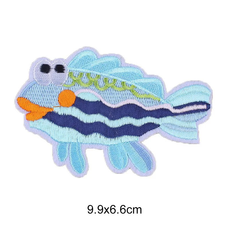 Акула патч с изображением дельфина плавкая одежда рыба коралловый значок