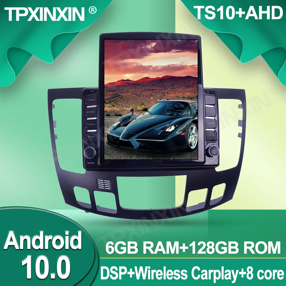 저렴한 테슬라 스타일 안드로이드 10 GPS 차량용 멀티미디어 플레이어 헤드유닛 오디오 라디오 내비게이션 무선 카플레이, 현대 소나타 NF2009 + DSP