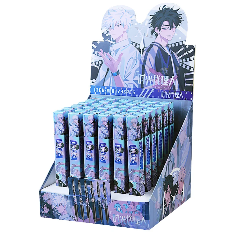 

1Pc 2021 Anime Link Click Gel Pen Study Stationery Toys Gift 0.5mm