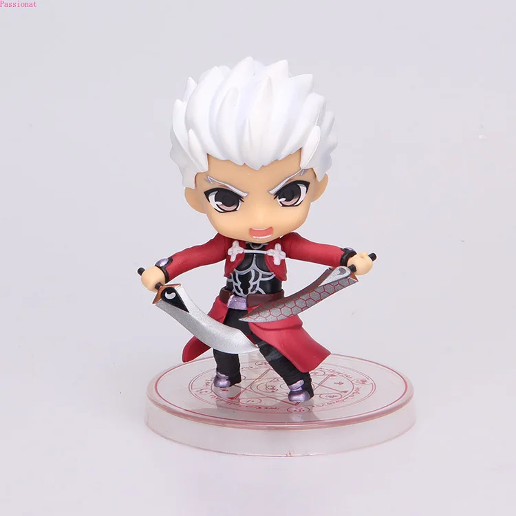Fate stay night saber свадебное платье Q clay Archer emiya shirou ПВХ Фигурки игрушки Аниме для детей