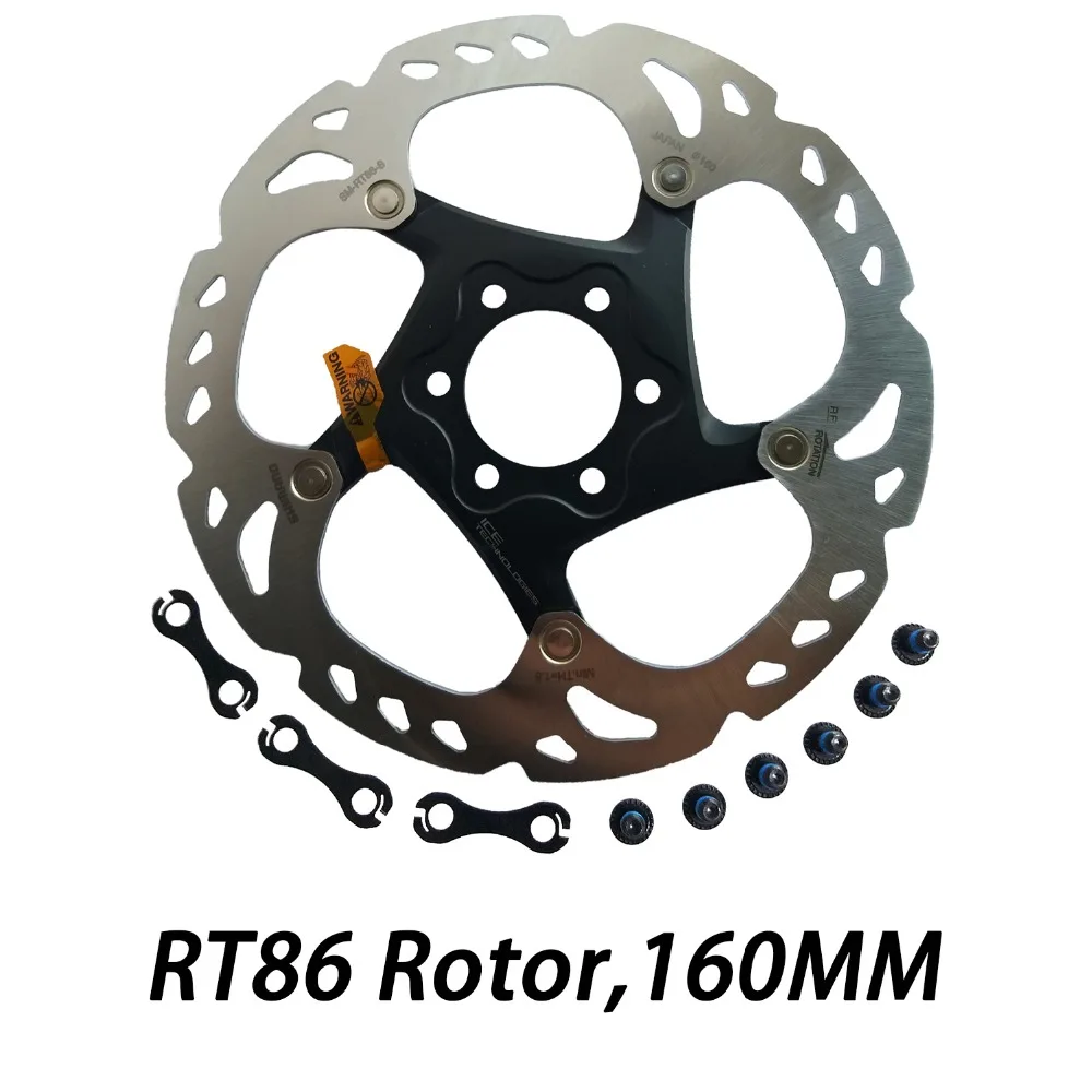 Deore XT SM RT86 RT76 тормозной диск для велосипеда, 6 болтов, технология ice Point, горный велосипед, диск RT-86, 160 мм, 180 мм, 203 мм, для M8000