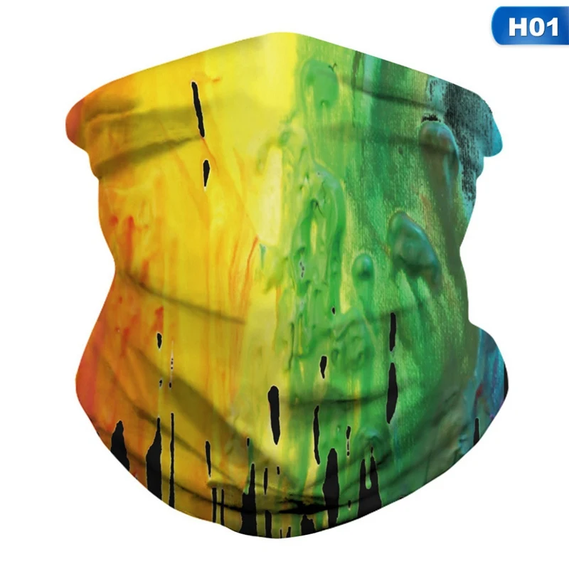 

Fashion Neck Mask Scarf High Elasticity Neckerchief Windproof Anti Dust Hiking Headband Scarf Unisex Riding Sweat