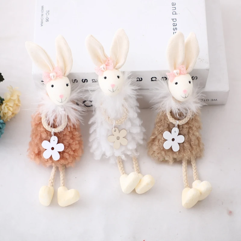 

Cute Alpaca Rabbit Bunny Hanging Ornament for Easter Decoration Happy Easter Holiday Party Decoration Kids Gifts