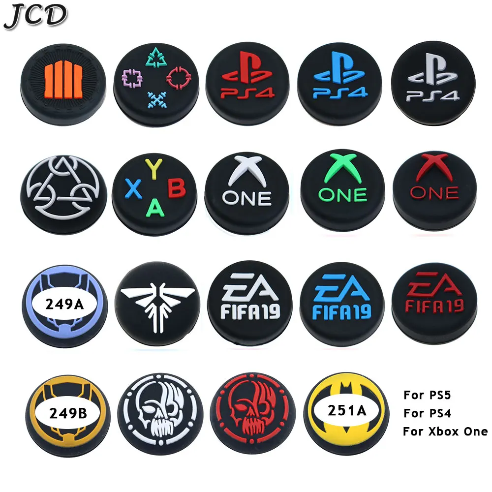 

JCD 1Pcs Thumb Grip Cap For PS5 PS4 PS3 xbox one 360 Switch Pro Controller Joystick Cover case Silicone Thumbstick grip caps