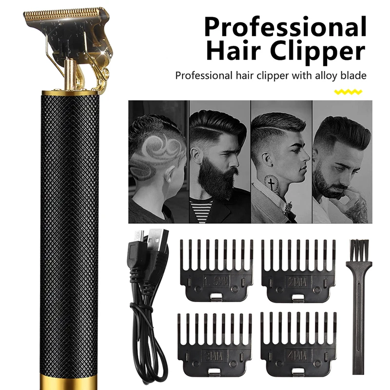 Машинка для стрижки волос USB Cordles бритва Для мужчин волосы машина резки стр