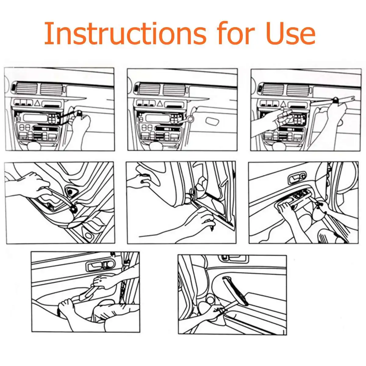 

NEW 192pcs Automotive Plastic Rivet Fastener Snap Tool Bumper Door Trim Panel Fender Rivet Set