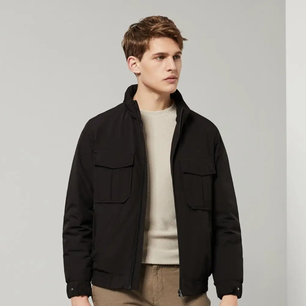 Мужская куртка на утином пуху BOSIDENG Повседневная теплая зимняя с