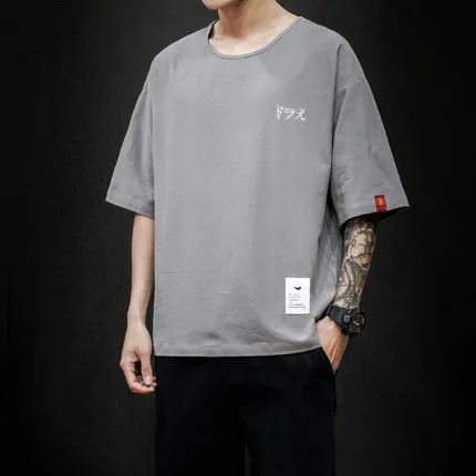 

Summer men's business casual short sleeve t-shirt 3855