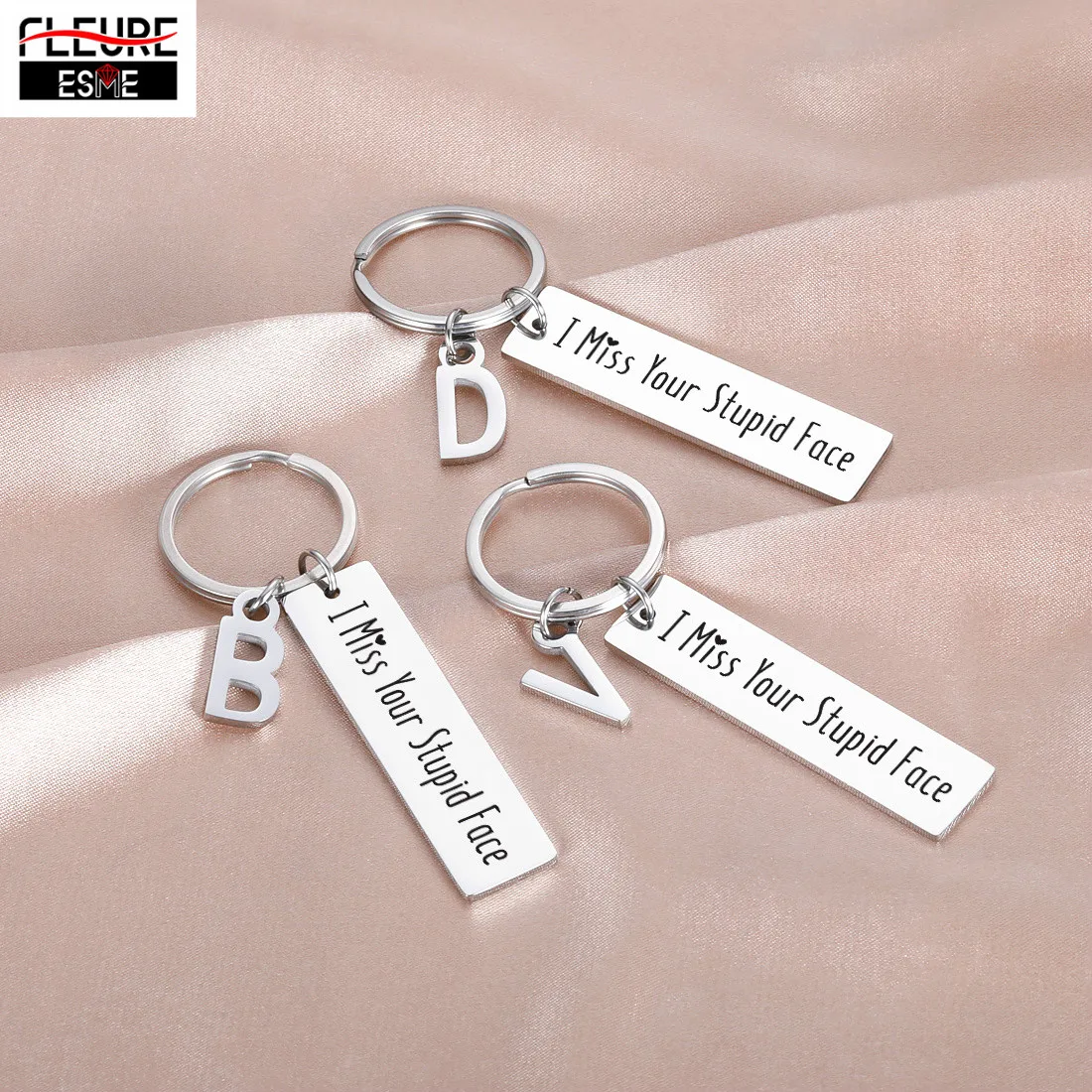 

Valentine Anniversary Gifts for Him Her Husband Wife Miss You Key Chain for Boyfriend Girlfriend Best Friends Jewerly Pendant