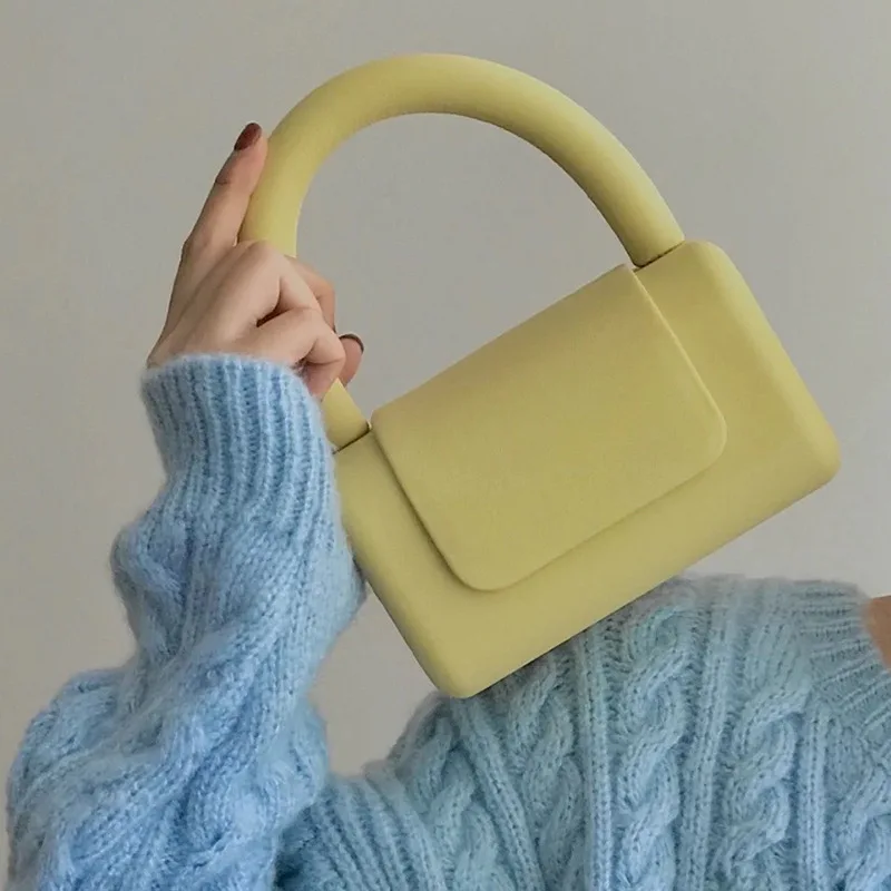 Квадратная сумка-тоут карамельных цветов сумка через плечо из искусственной