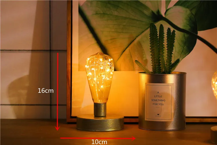 Светильник в скандинавском стиле настольная лампа с железной медной проволокой