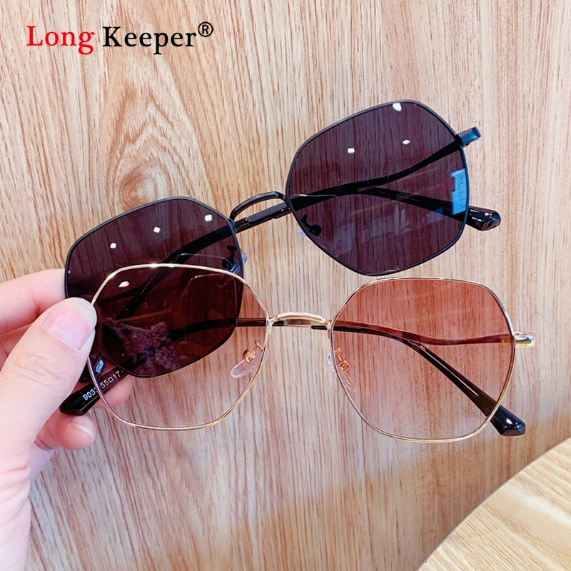 LongKeeper маленькие Овальные Солнцезащитные очки женские Ретро красные винтажные