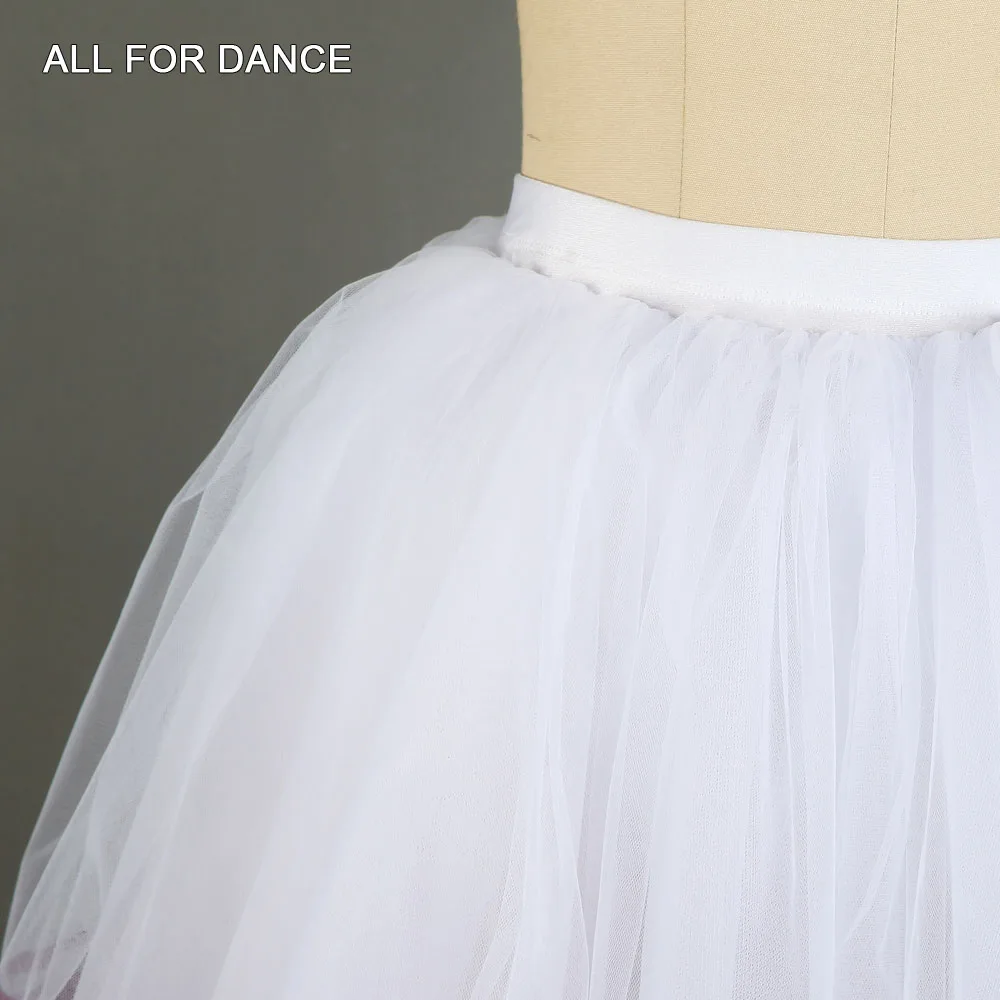 21214 Белая балетная юбка с лентой танцевальный костюм для девочек женская