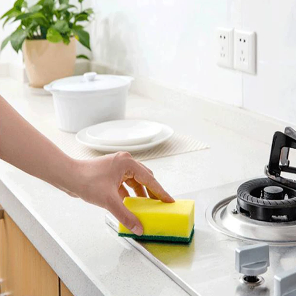 

24 Pcs Heavy Duty Scrub Sponge,Cleaning Scrub Sponge Effortless Cleaning Eco Scrub Pads for Dishes Pots Pans Kitchen Supplies