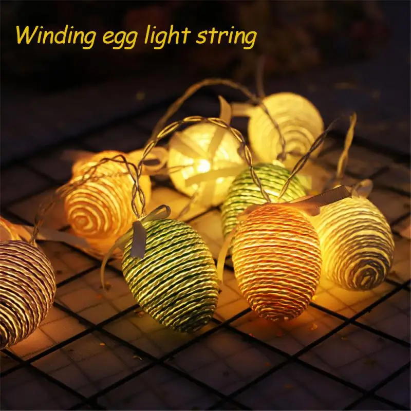 

LED Light String Easter Egg Winding Egg Battery Light String Holiday Beautiful Useful Household Decoration Lantern Dropshipping