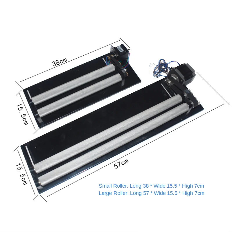 Rotary shaft/cylindrical roller rotating tool for engraving wine bottle or cup engraving artifact fixture for 42/57 motor