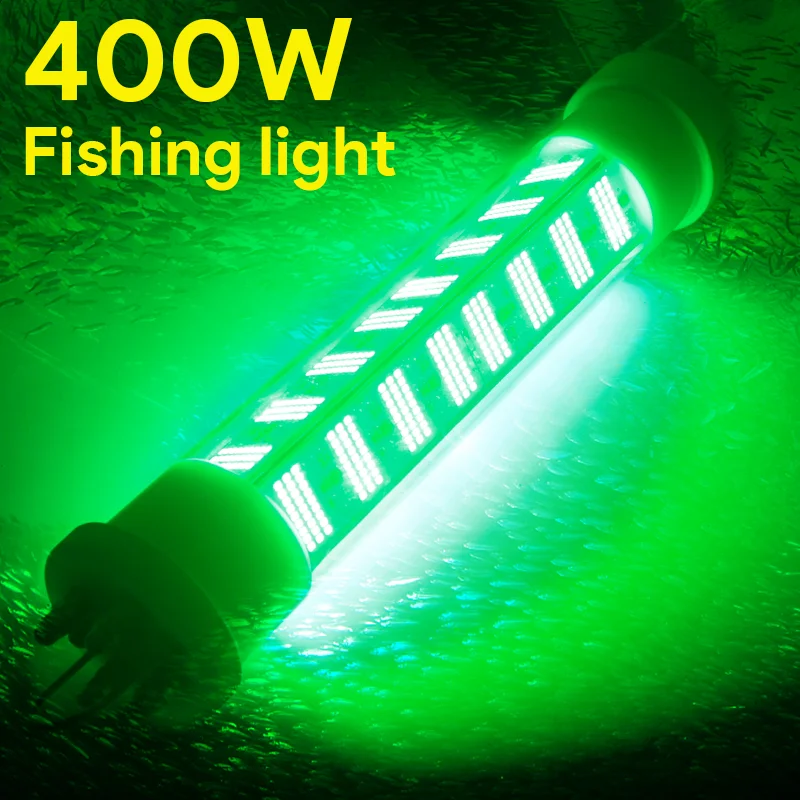 

IP68 LED Fishing lights 400W Underwater Attracting Fishing Light catch fishing light green