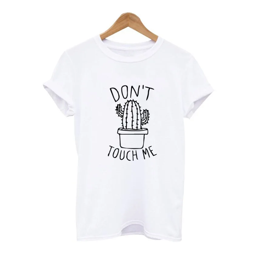 Женская футболка С КАКТУСОМ и принтом Харадзюку хипстер Tumblr лето забавный