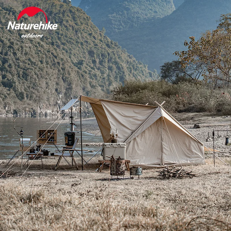 Verkauf Naturehike Indische Baumwolle Traufe Zelt Camp Hütte Zelt Baumwolle Typ A Zelt