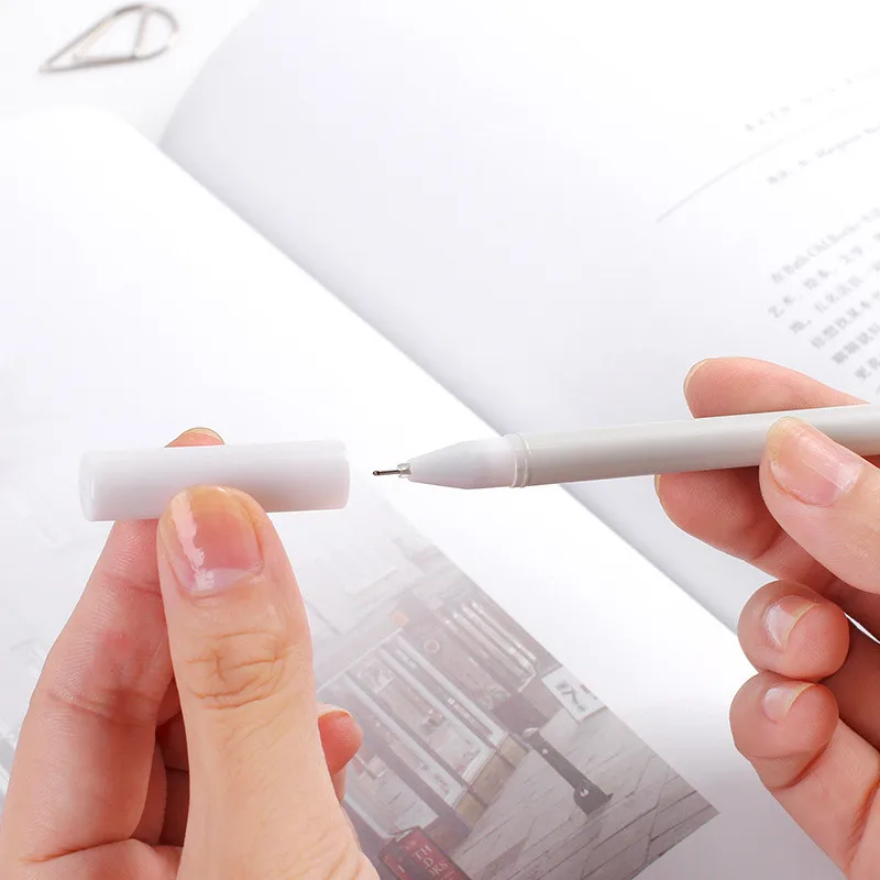 1 шт. кавайная гелевая ручка в виде Серого Кота Женская школьные и офисные