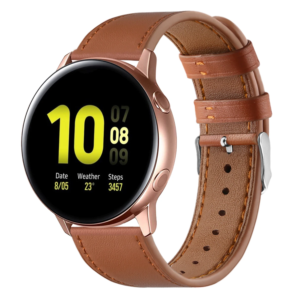 Для samsung Galaxy Watch Active 2 кожаный ремешок 20 мм высококлассный верхний слой из натуральной кожи дышащий сменный Браслет