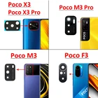 Стеклянный объектив задней камеры 2 шт.лот для Xiaomi Redmi Poco M3 F3 X3 NFC F2 Pro GT Pocophone F1 с клеем