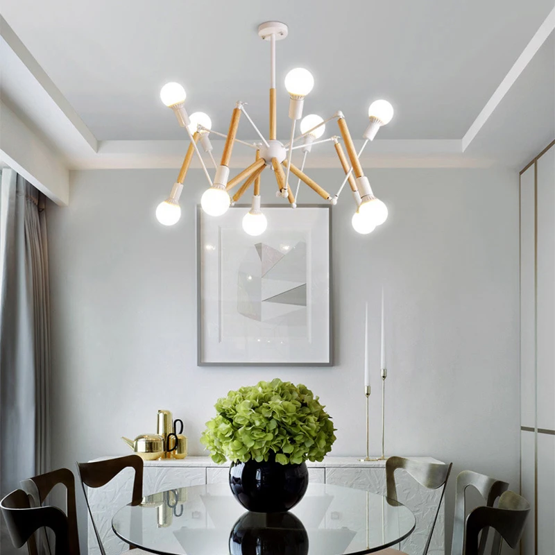 Nordic lighting creative personality European retro clothing store industrial wind bedroom modern minimalist living room spider | Освещение