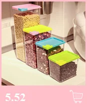 1l/1.5l пластиковый диспенсер для зерновых культур, ящик для хранения, Кухонный Контейнер для зерна риса, портативный пластиковый ящик для хранения пищи# YL1