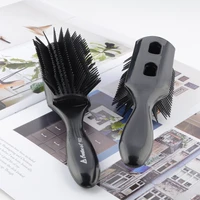 1pc black removable detangling hair brush handle tangle comb pompadour men styling shower massage scalp comb salon hairdressing
