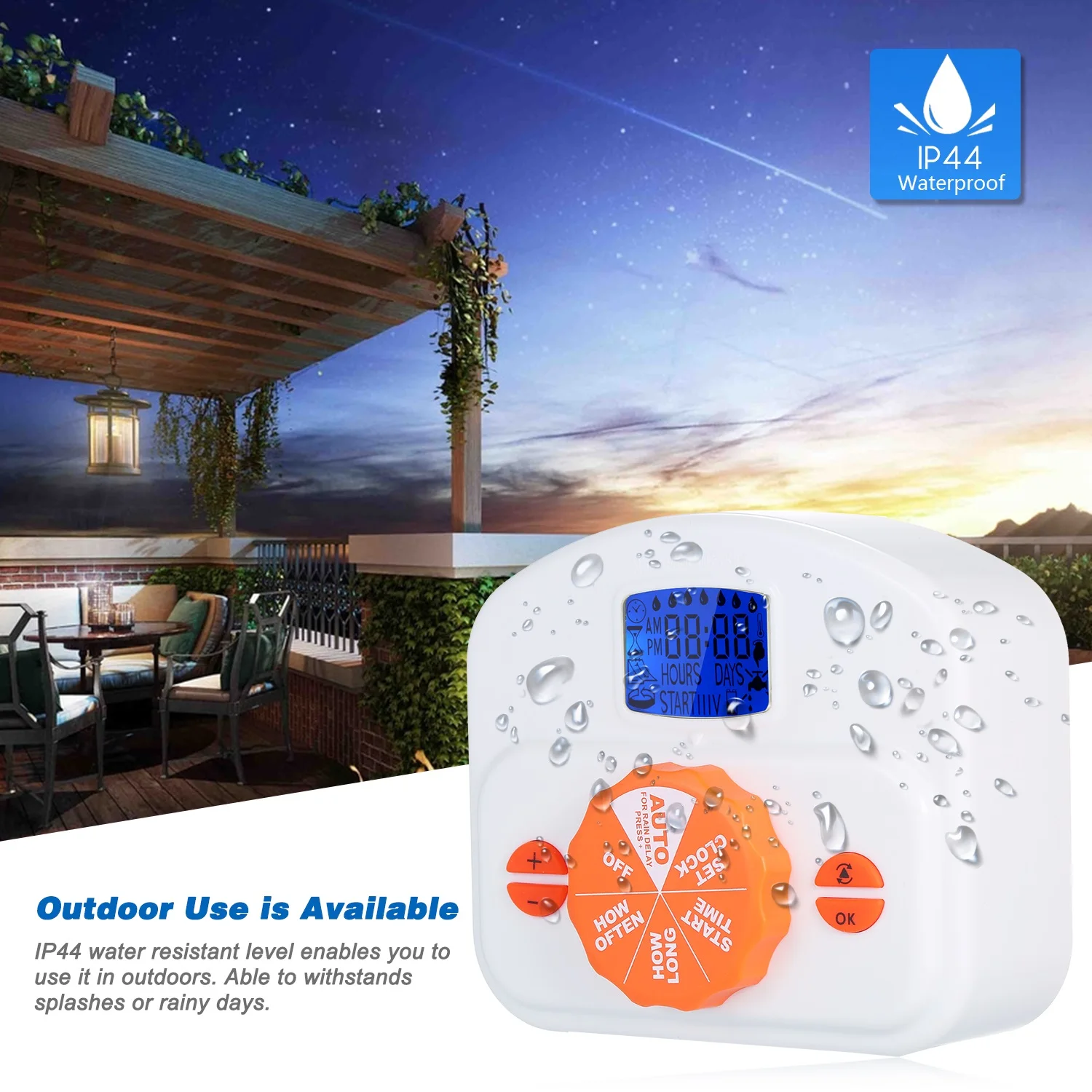 Автоматический контроллер системы капельного орошения с питанием от