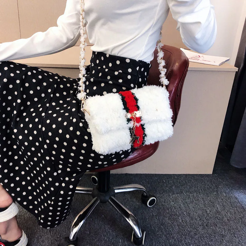 Новинка 2020 плетеная сумка ручной работы из кораллового флиса сетчатый шерстяной