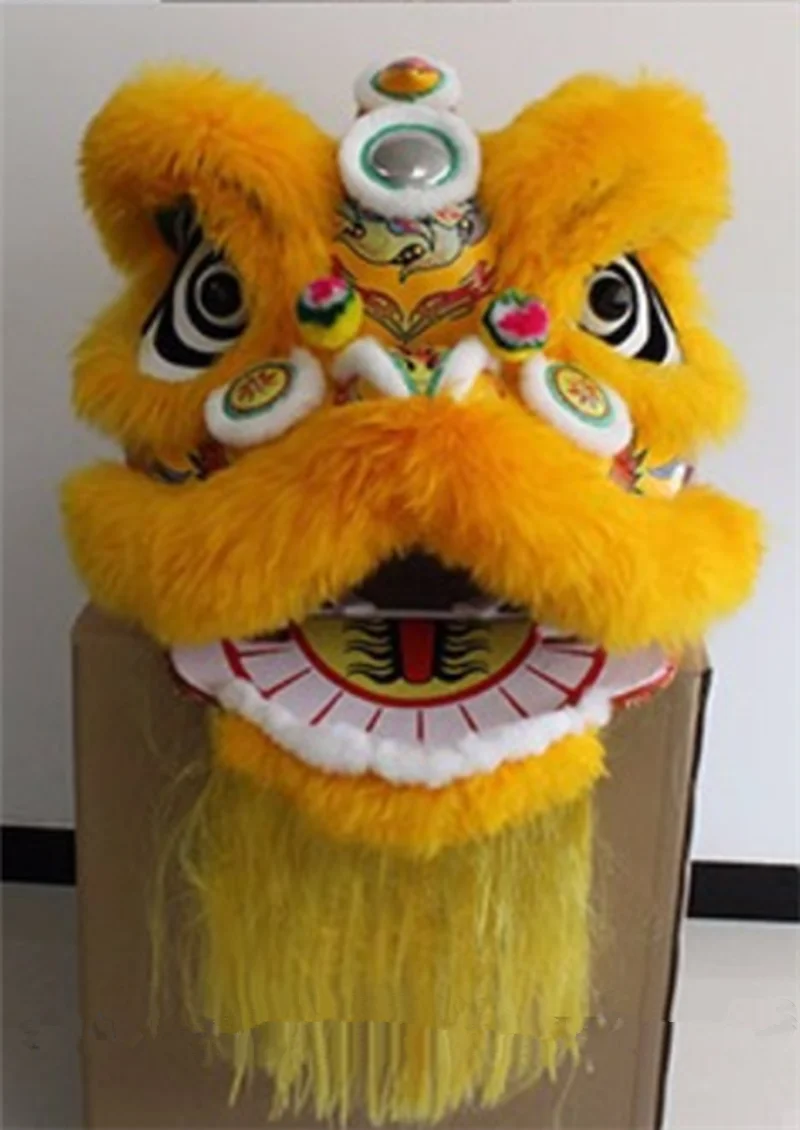 Китайское народное искусство Лев танцевальный костюм талисмана шерсть Южная со