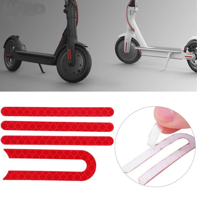 Protective Shell Reflective Sticker for Xiaomi M365 Electric Scooter Front Rear Wheel Tyre Cover Accessories for XIaomi M365 Pro