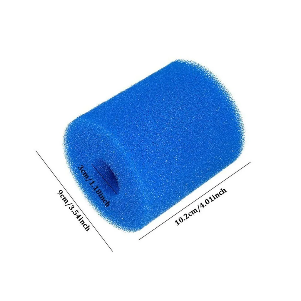 

12PCS Swimming Pool Filter Sponge Reusable Washable Intex S1 Type Pool Filter Sponge Cartridge Suitable Bubble Jetted Pure SPA