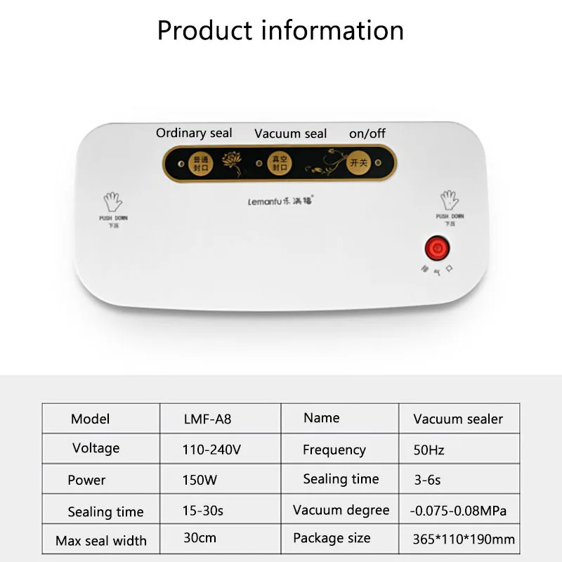 110 240 В вакуумная запечатывающая машина маленькая бытовая электрическая пищевая